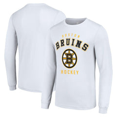 Boston Bruins Starter Logo Long Sleeve T-Shirt - White | NHL discount