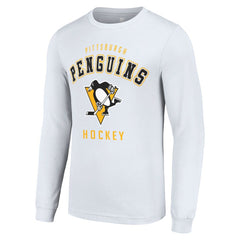 Pittsburgh Penguins Starter Logo Long Sleeve T-Shirt - White | NHL discount