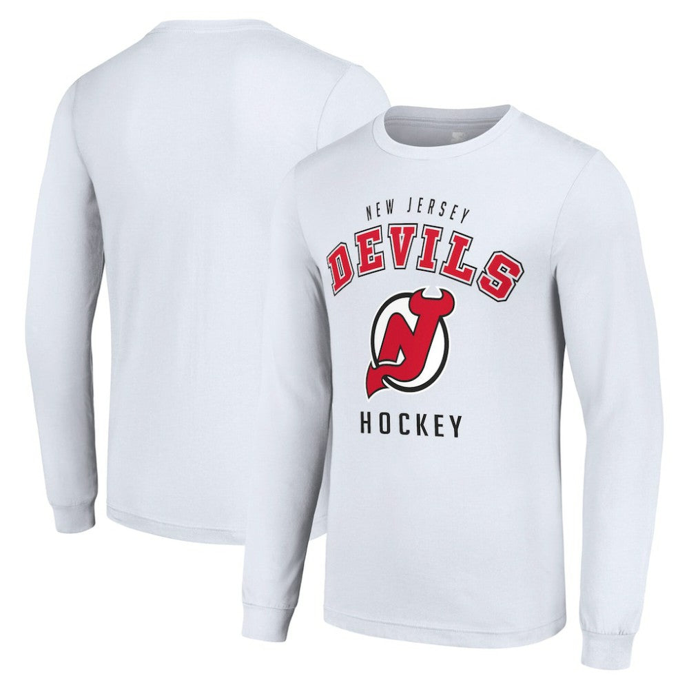 New Jersey Devils Starter Logo Long Sleeve T-Shirt - White | NHL near me