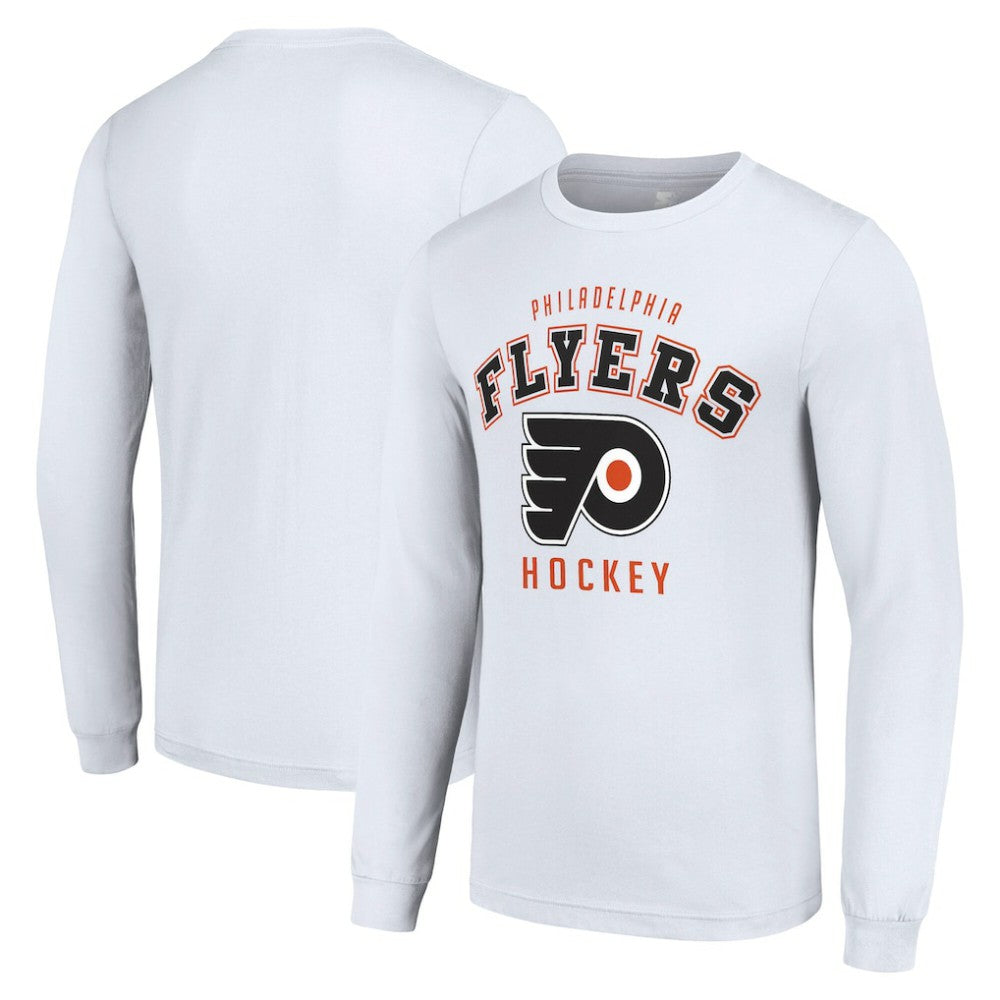 Philadelphia Flyers Starter Logo Long Sleeve T-Shirt - White | NHL Clearance