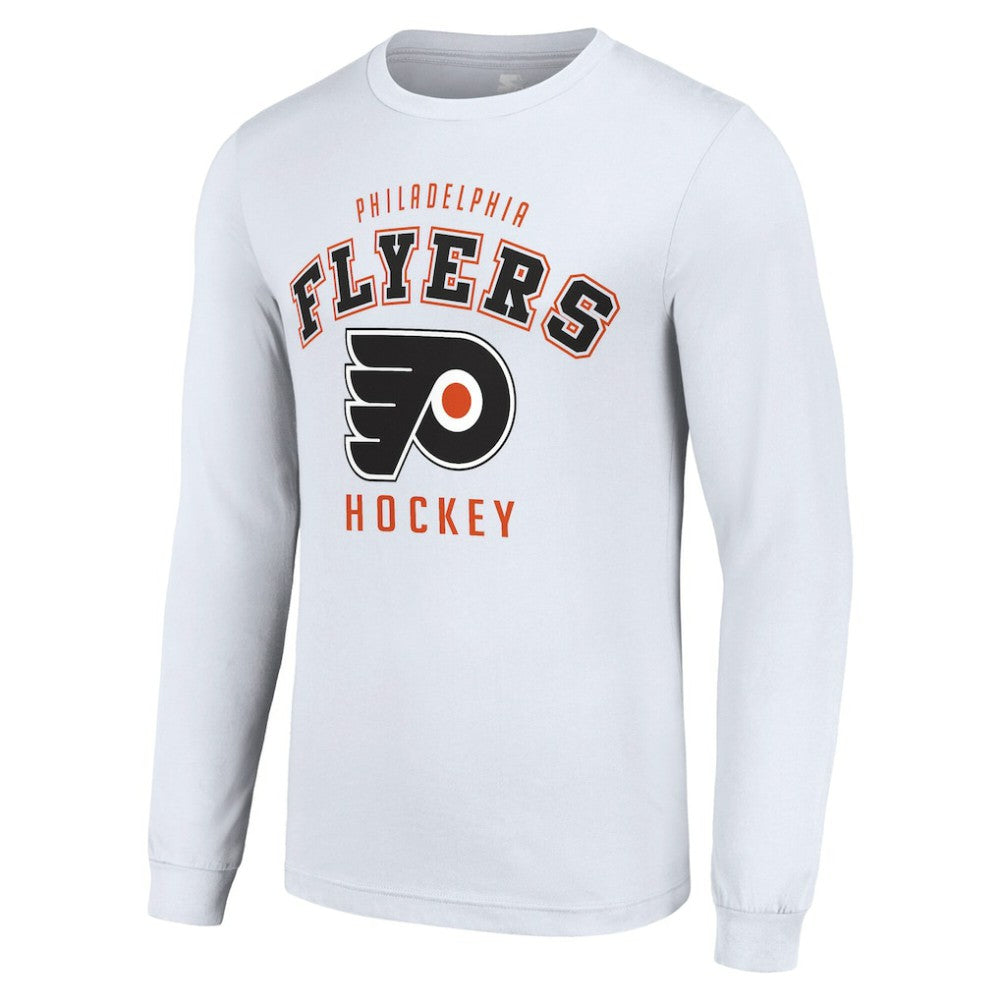 Philadelphia Flyers Starter Logo Long Sleeve T-Shirt - White | NHL Clearance