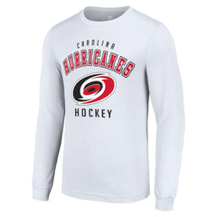 Carolina Hurricanes Starter Logo Long Sleeve T-Shirt - White | NHL Lifestyle