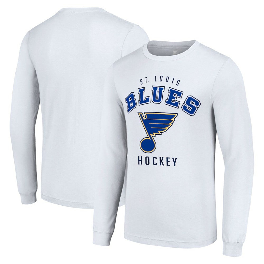 St. Louis Blues Starter Logo Long Sleeve T-Shirt - White | NHL on sale