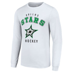 Dallas Stars Starter Logo Long Sleeve T-Shirt - White | NHL online