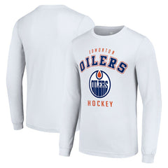 Edmonton Oilers Starter Logo Long Sleeve T-Shirt - White | NHL on sale