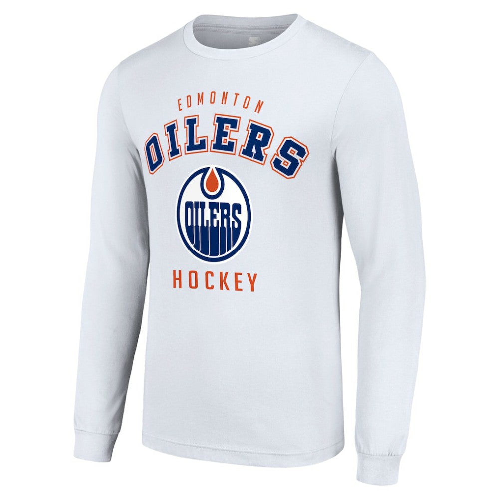 Edmonton Oilers Starter Logo Long Sleeve T-Shirt - White | NHL on sale
