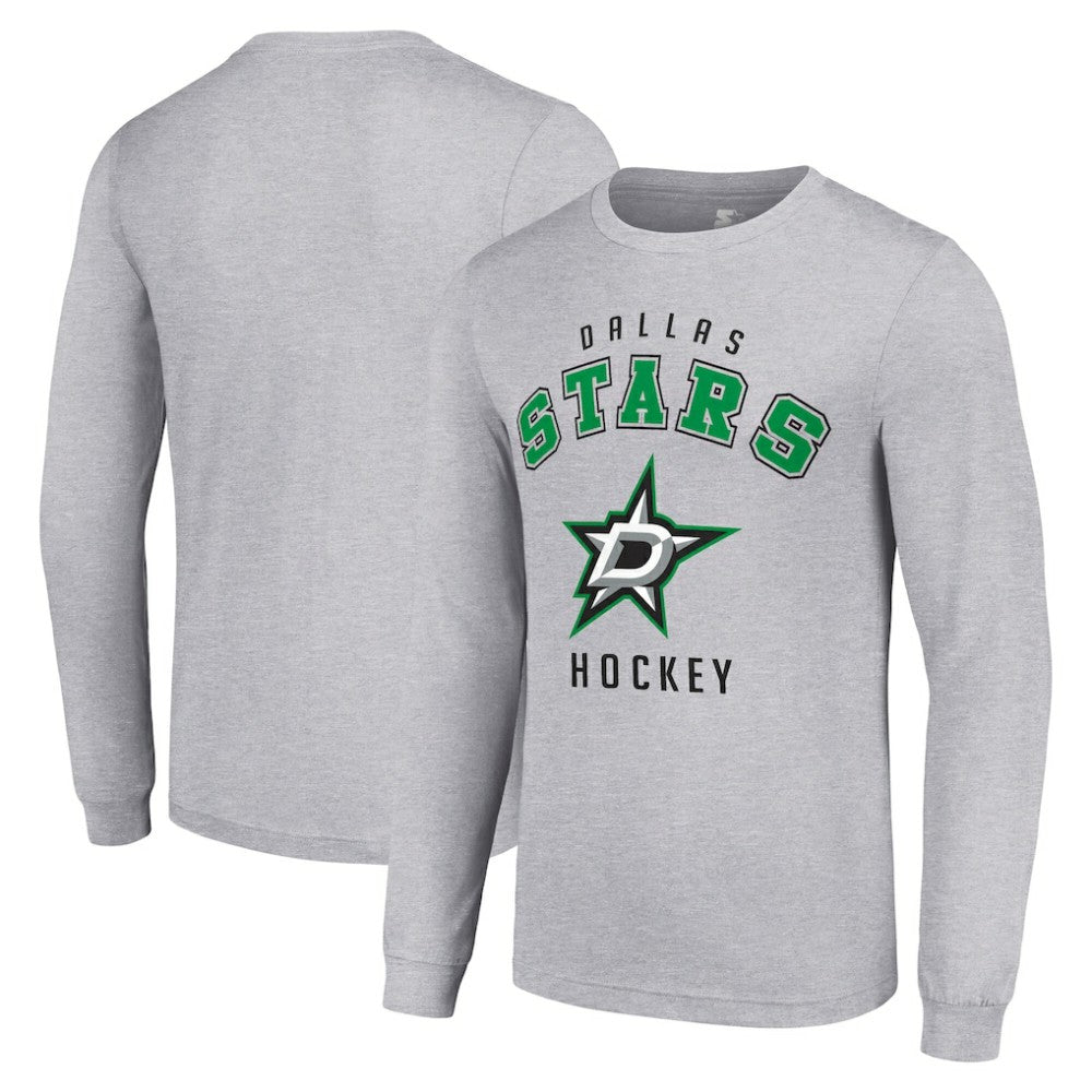 Dallas Stars Starter Logo Long Sleeve T-Shirt - Heather Gray | NHL discount