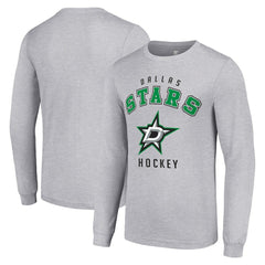 Dallas Stars Starter Logo Long Sleeve T-Shirt - Heather Gray | NHL discount
