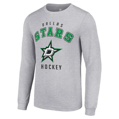 Dallas Stars Starter Logo Long Sleeve T-Shirt - Heather Gray | NHL discount