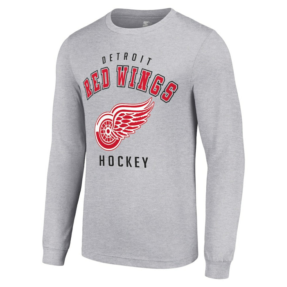 Detroit Red Wings Starter Logo Long Sleeve T-Shirt - Heather Gray | NHL sale