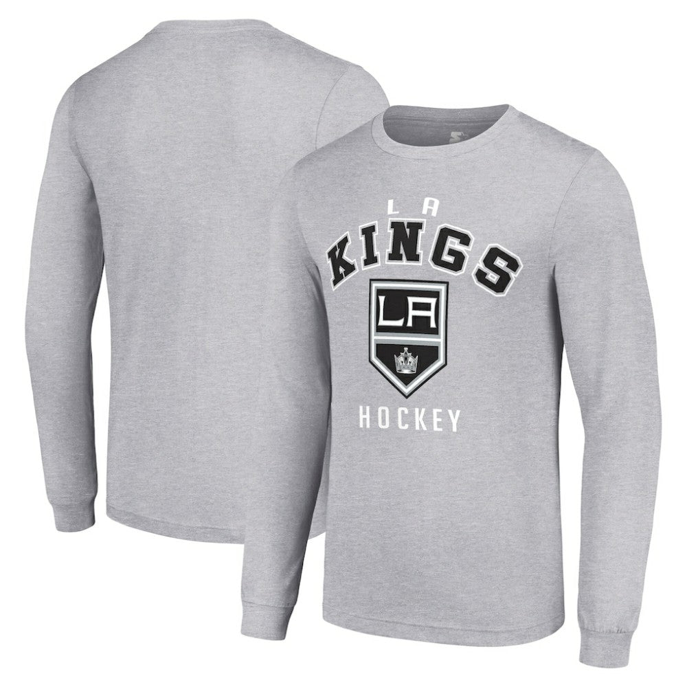 Los Angeles Kings Starter Logo Long Sleeve T-Shirt - Heather Gray | NHL online