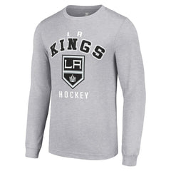 Los Angeles Kings Starter Logo Long Sleeve T-Shirt - Heather Gray | NHL online