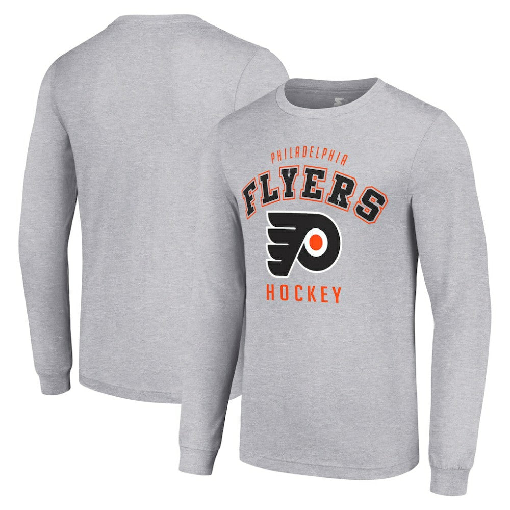 Philadelphia Flyers Starter Logo Long Sleeve T-Shirt - Heather Gray | NHL online