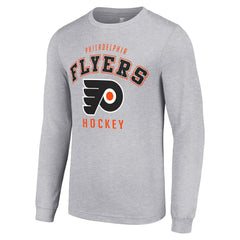 Philadelphia Flyers Starter Logo Long Sleeve T-Shirt - Heather Gray | NHL online