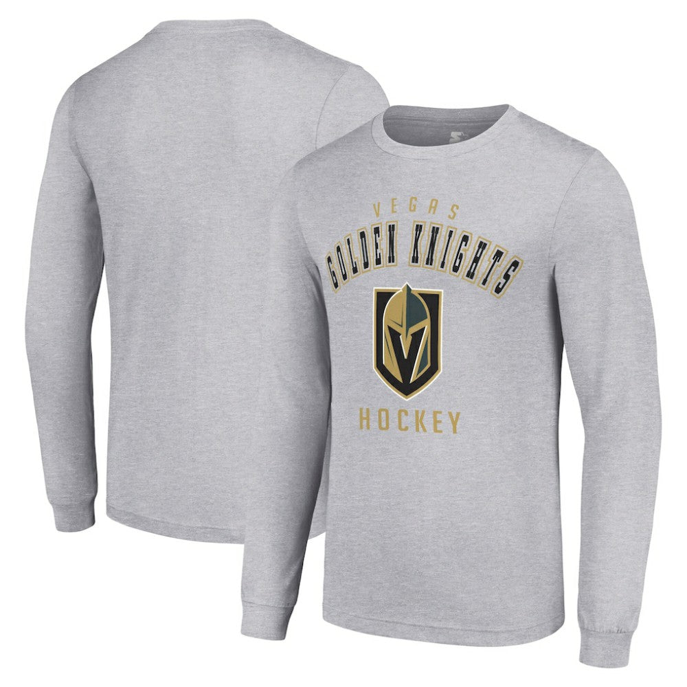 Vegas Golden Knights Starter Logo Long Sleeve T-Shirt - Heather Gray | NHL sale