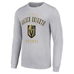 Vegas Golden Knights Starter Logo Long Sleeve T-Shirt - Heather Gray | NHL sale