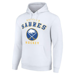 Buffalo Sabres Starter Logo Pullover Hoodie - White | NHL Lifestyle