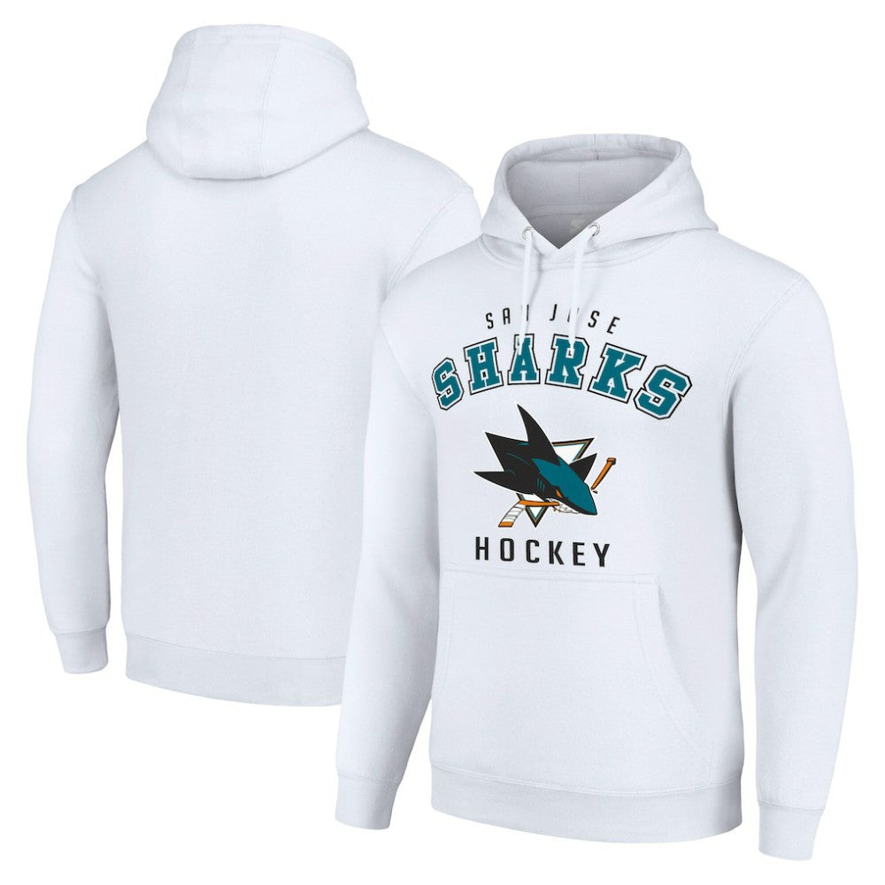 San Jose Sharks Starter Logo Pullover Hoodie - White | NHL discount