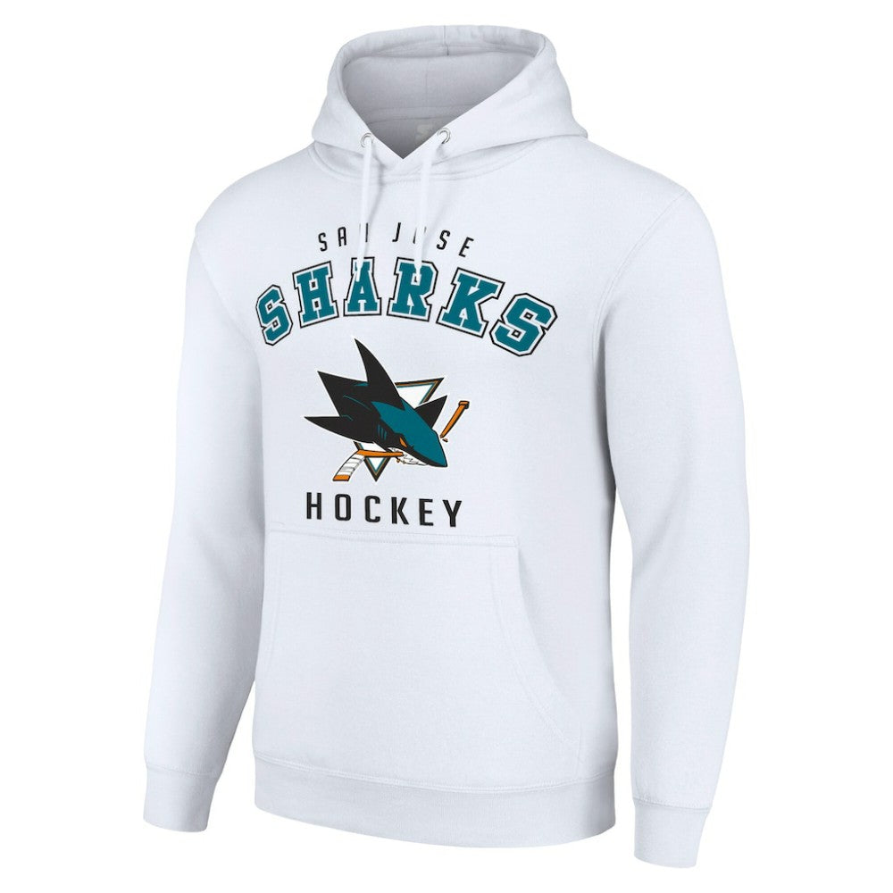 San Jose Sharks Starter Logo Pullover Hoodie - White | NHL discount