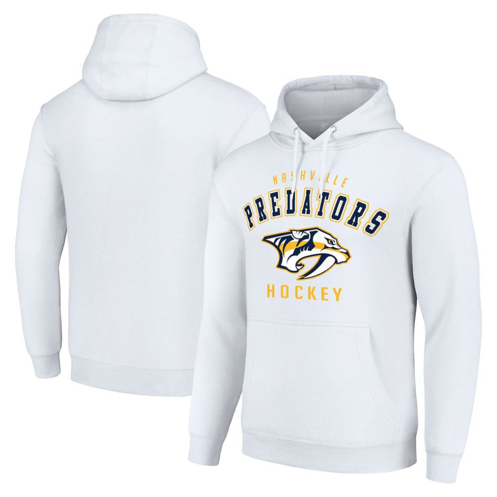 Nashville Predators Starter Logo Pullover Hoodie - White | NHL on sale