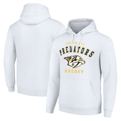 Nashville Predators Starter Logo Pullover Hoodie - White | NHL on sale