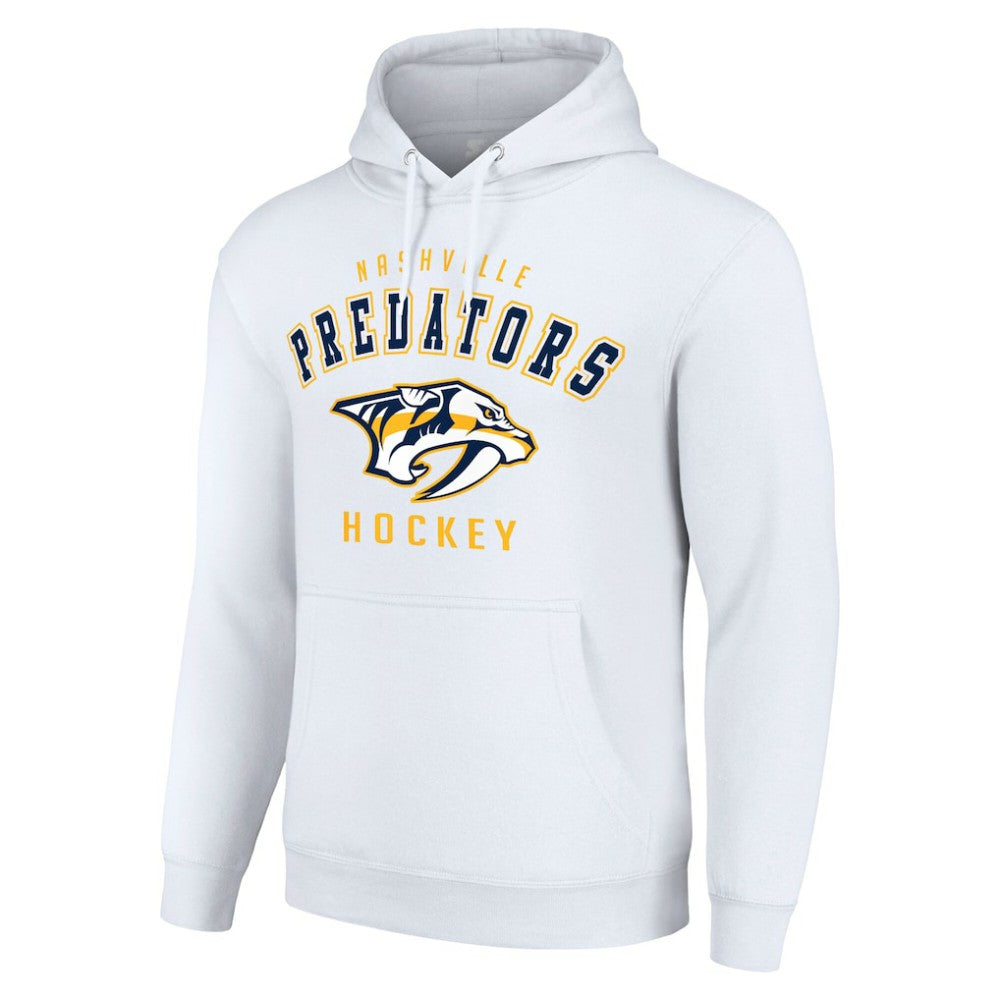 Nashville Predators Starter Logo Pullover Hoodie - White | NHL on sale