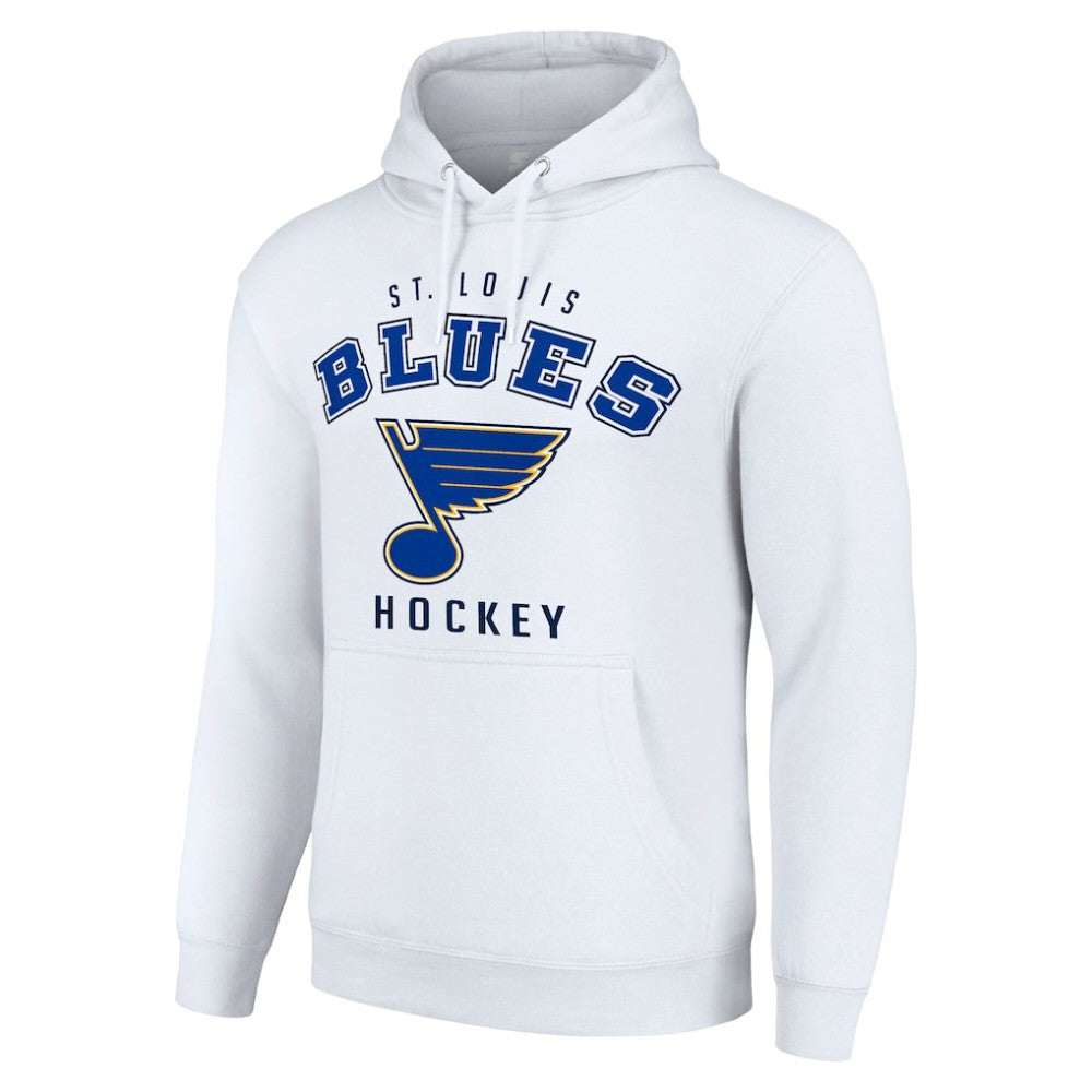 St. Louis Blues Starter Logo Pullover Hoodie - White | NHL Lifestyle