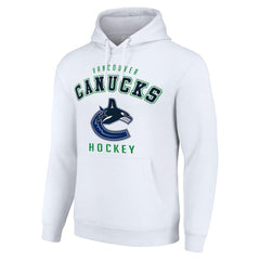 Vancouver Canucks Starter Logo Pullover Hoodie - White | NHL near me
