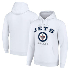 Winnipeg Jets Starter Logo Pullover Hoodie - White | NHL Lifestyle
