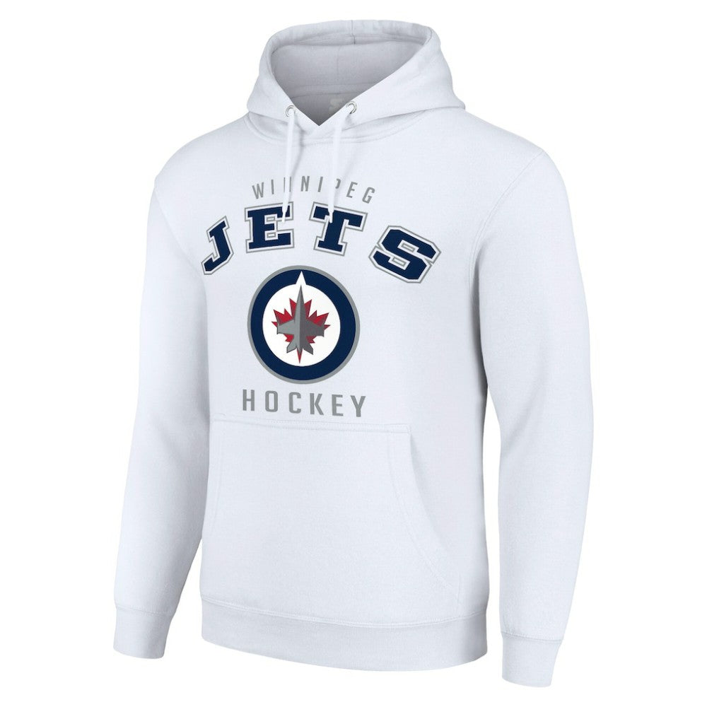 Winnipeg Jets Starter Logo Pullover Hoodie - White | NHL Lifestyle
