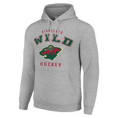 Minnesota Wild Starter Logo Pullover Hoodie - Heather Gray | NHL sale