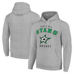 Dallas Stars Starter Logo Pullover Hoodie - Heather Gray | NHL Clearance