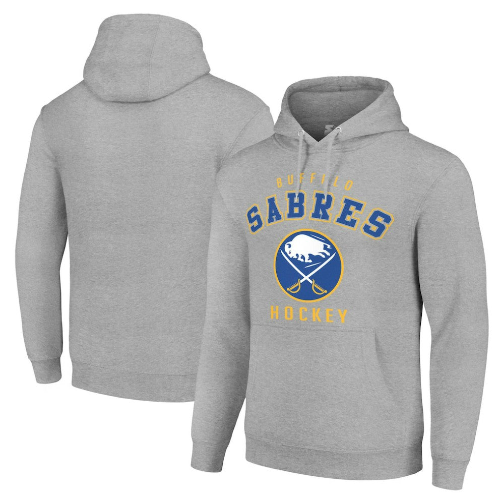 Buffalo Sabres Starter Logo Pullover Hoodie - Heather Gray | NHL Clearance