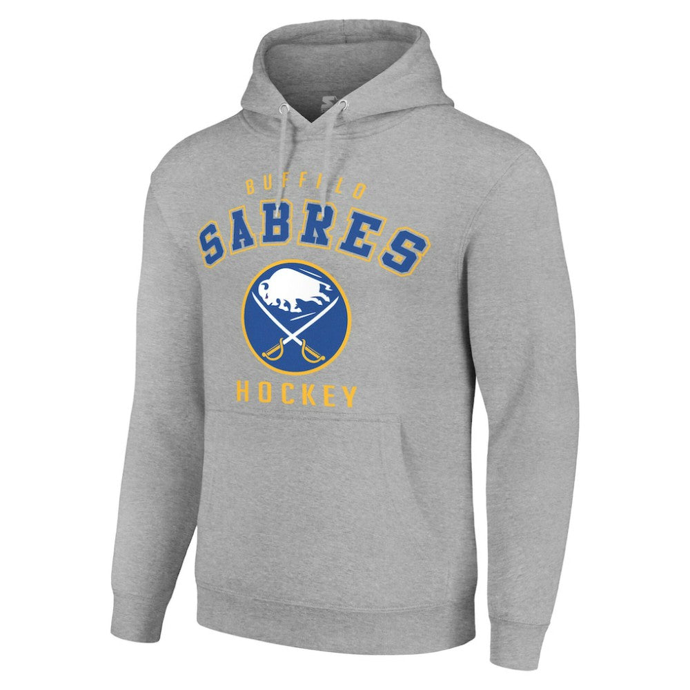 Buffalo Sabres Starter Logo Pullover Hoodie - Heather Gray | NHL Clearance
