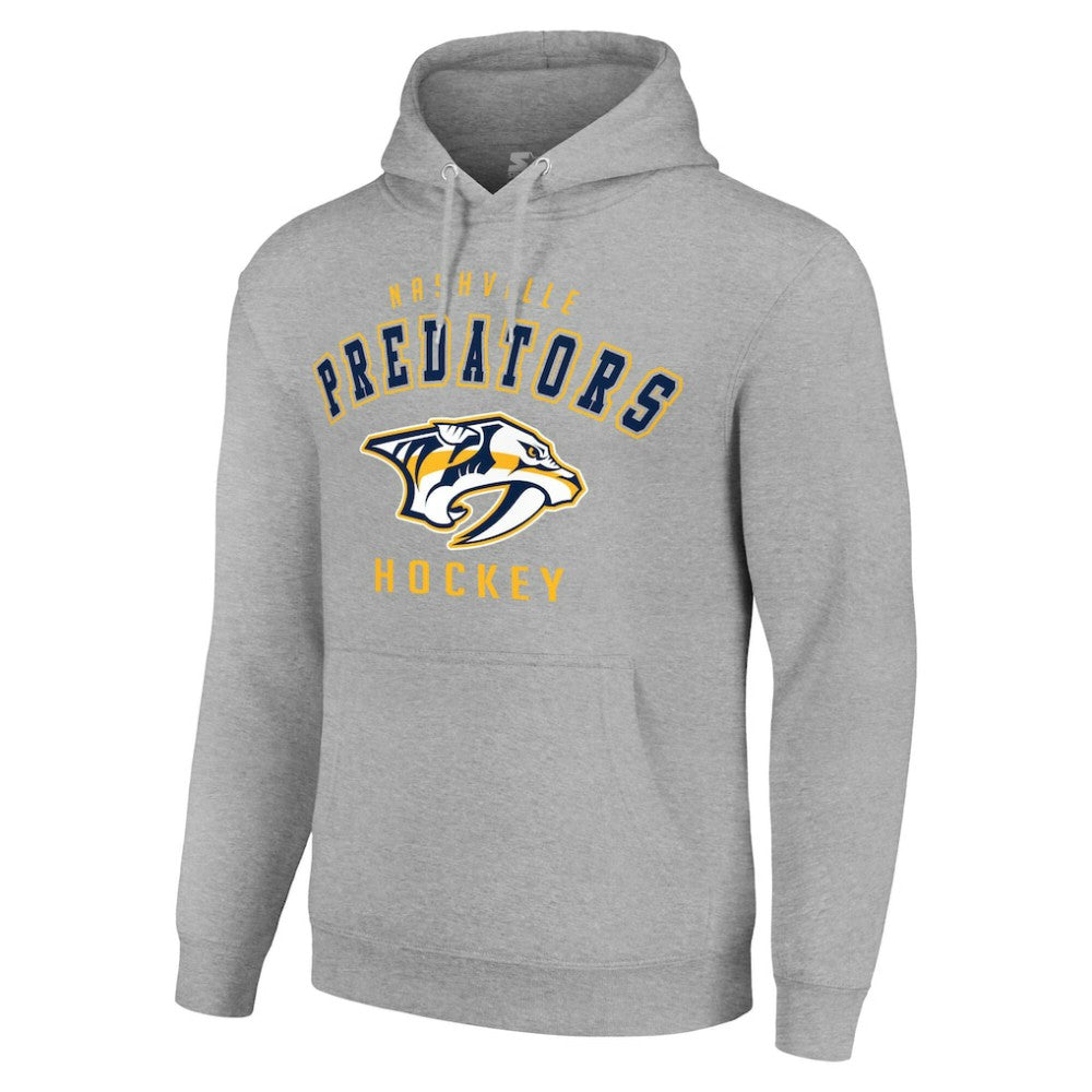 Nashville Predators Starter Logo Pullover Hoodie - Heather Gray | NHL on sale