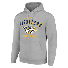 Nashville Predators Starter Logo Pullover Hoodie - Heather Gray | NHL on sale