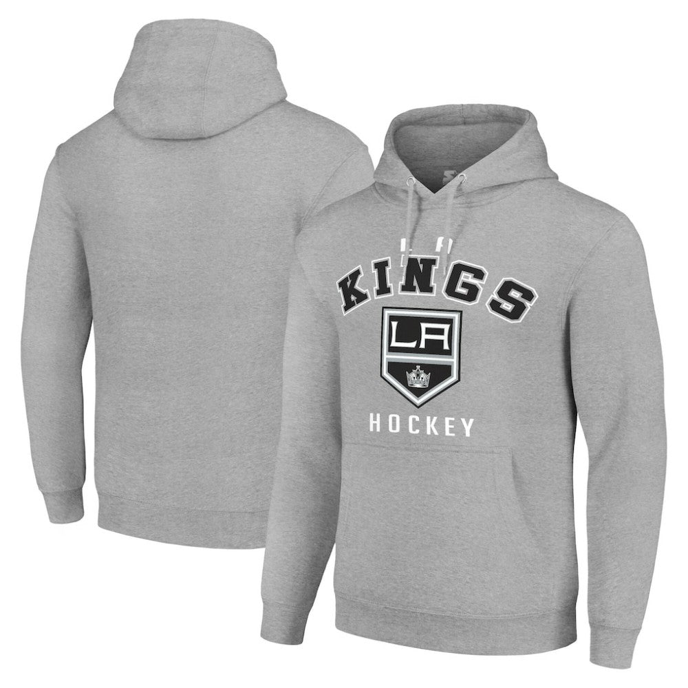 Los Angeles Kings Starter Logo Pullover Hoodie - Heather Gray | NHL online