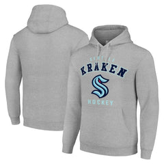Seattle Kraken Starter Logo Pullover Hoodie - Heather Gray | NHL on sale