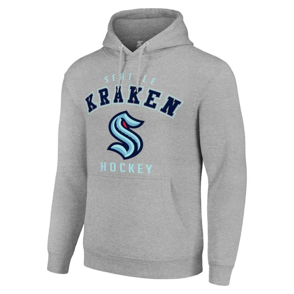 Seattle Kraken Starter Logo Pullover Hoodie - Heather Gray | NHL on sale