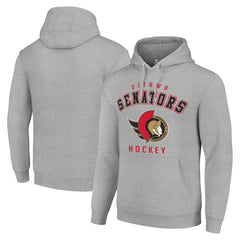 Ottawa Senators Starter Logo Pullover Hoodie - Heather Gray | NHL on sale