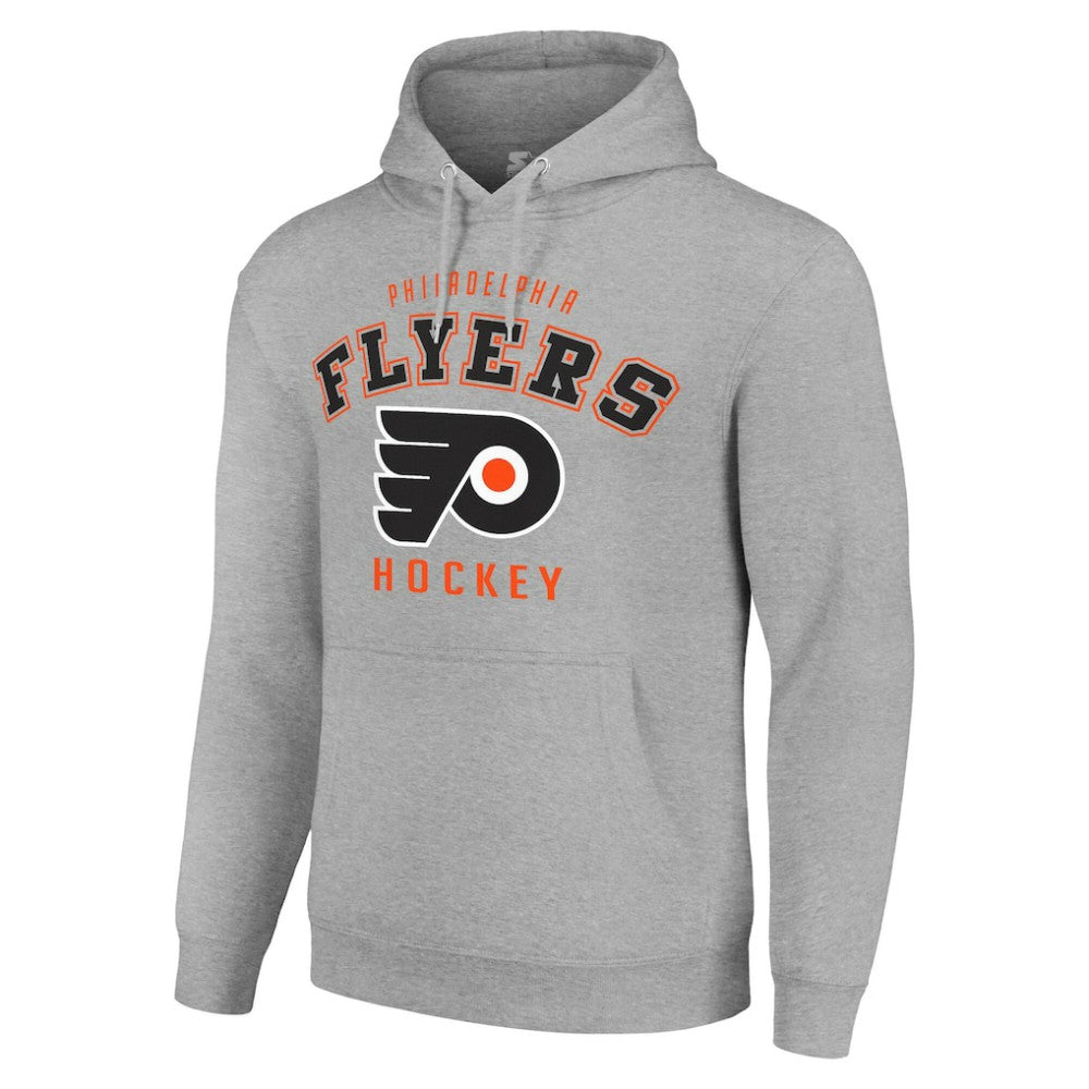 Philadelphia Flyers Starter Logo Pullover Hoodie - Heather Gray | NHL Lifestyle