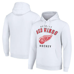 Detroit Red Wings Starter Logo Pullover Hoodie - White | NHL Clearance