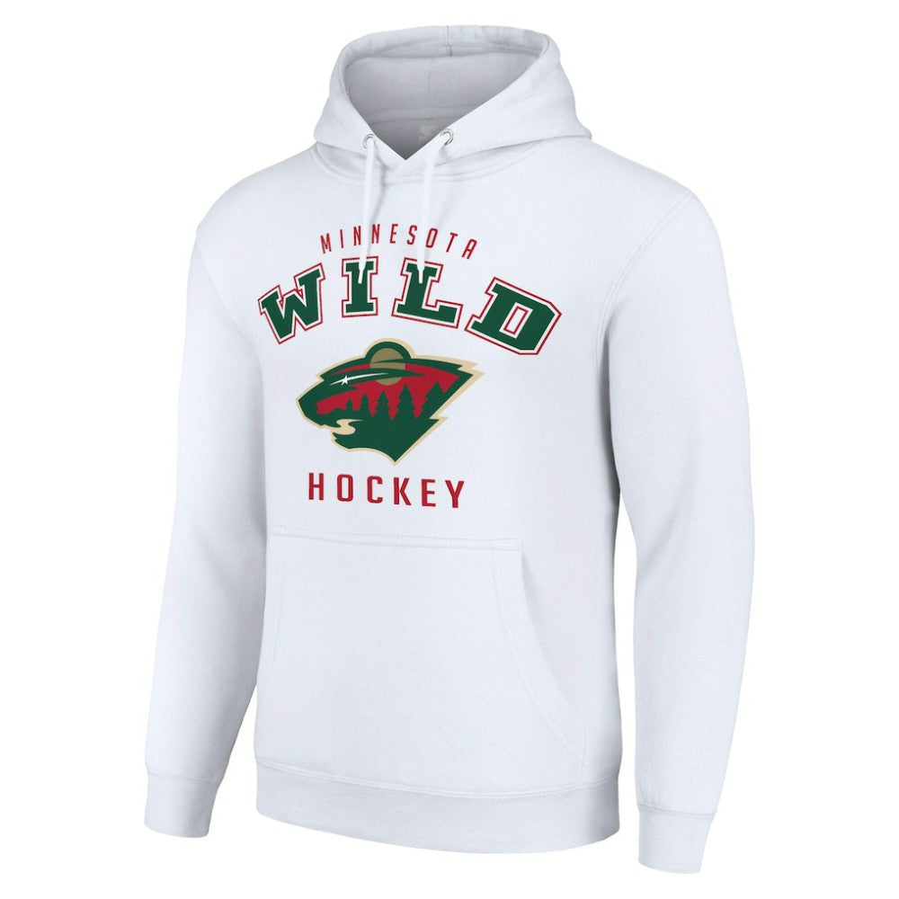 Minnesota Wild Starter Logo Pullover Hoodie - White | NHL Clearance