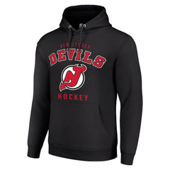New Jersey Devils Starter Logo Pullover Hoodie - Black | NHL discount