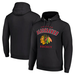 Chicago Blackhawks Starter Logo Pullover Hoodie - Black | NHL discount