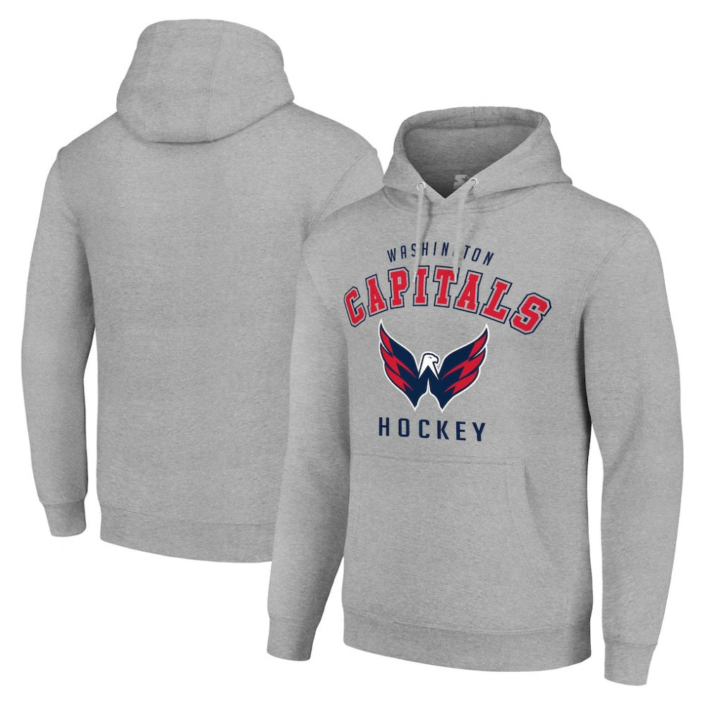 Washington Capitals Starter Logo Pullover Hoodie - Heather Gray | NHL on sale