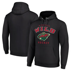 Minnesota Wild Starter Logo Pullover Hoodie - Black | NHL on sale