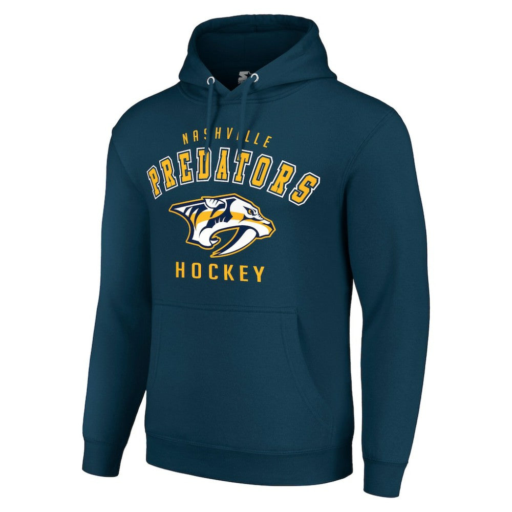 Nashville Predators Starter Logo Pullover Hoodie - Navy | NHL on sale