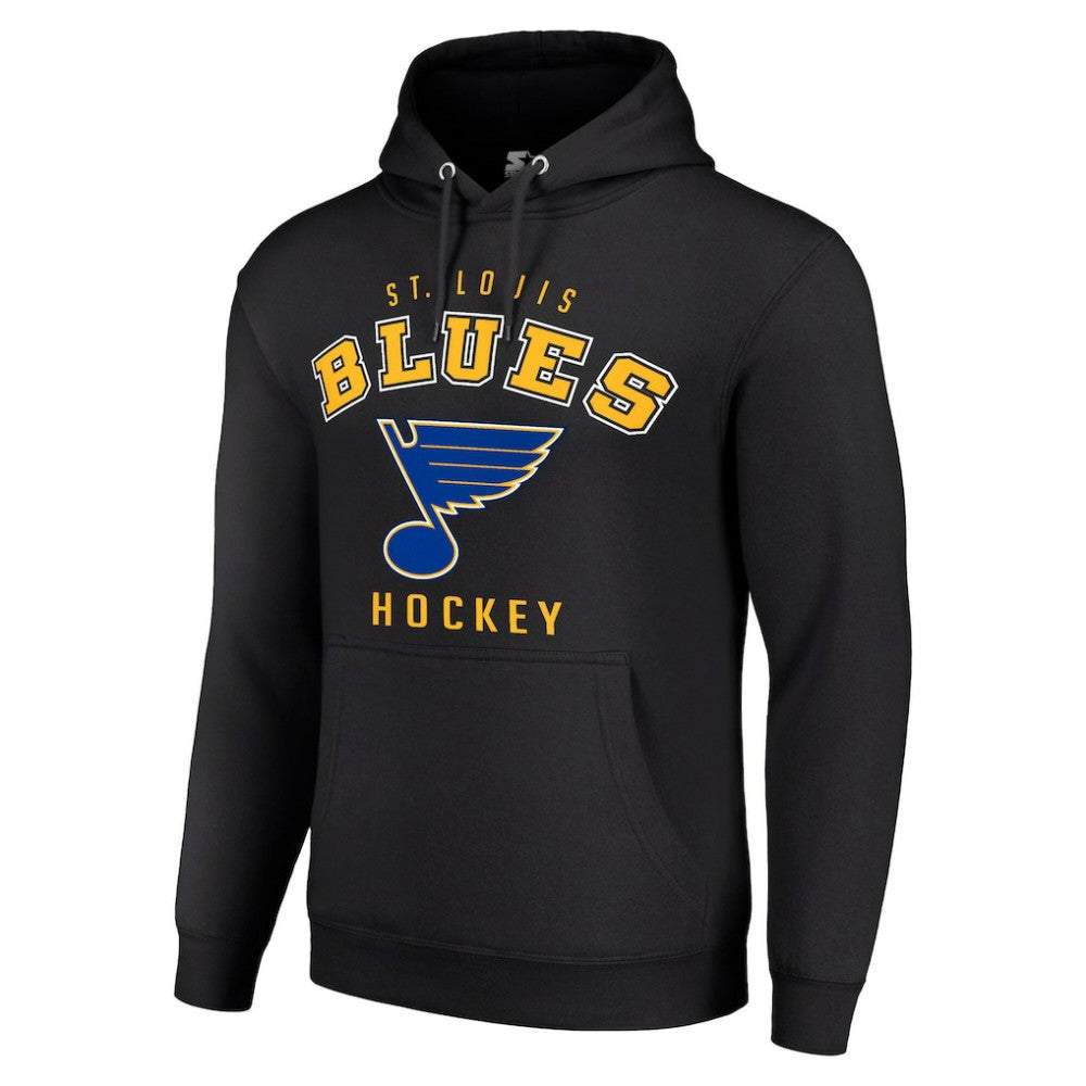 St. Louis Blues Starter Logo Pullover Hoodie - Black | NHL online