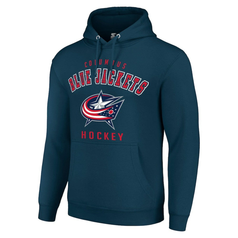 Columbus Blue Jackets Starter Logo Pullover Hoodie - Navy | NHL discount